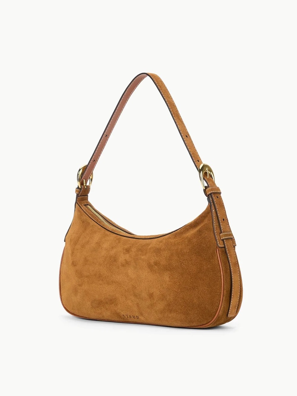 STAUD PINE SHOULDER BAG TAN SUEDE - Picture 3 of 6